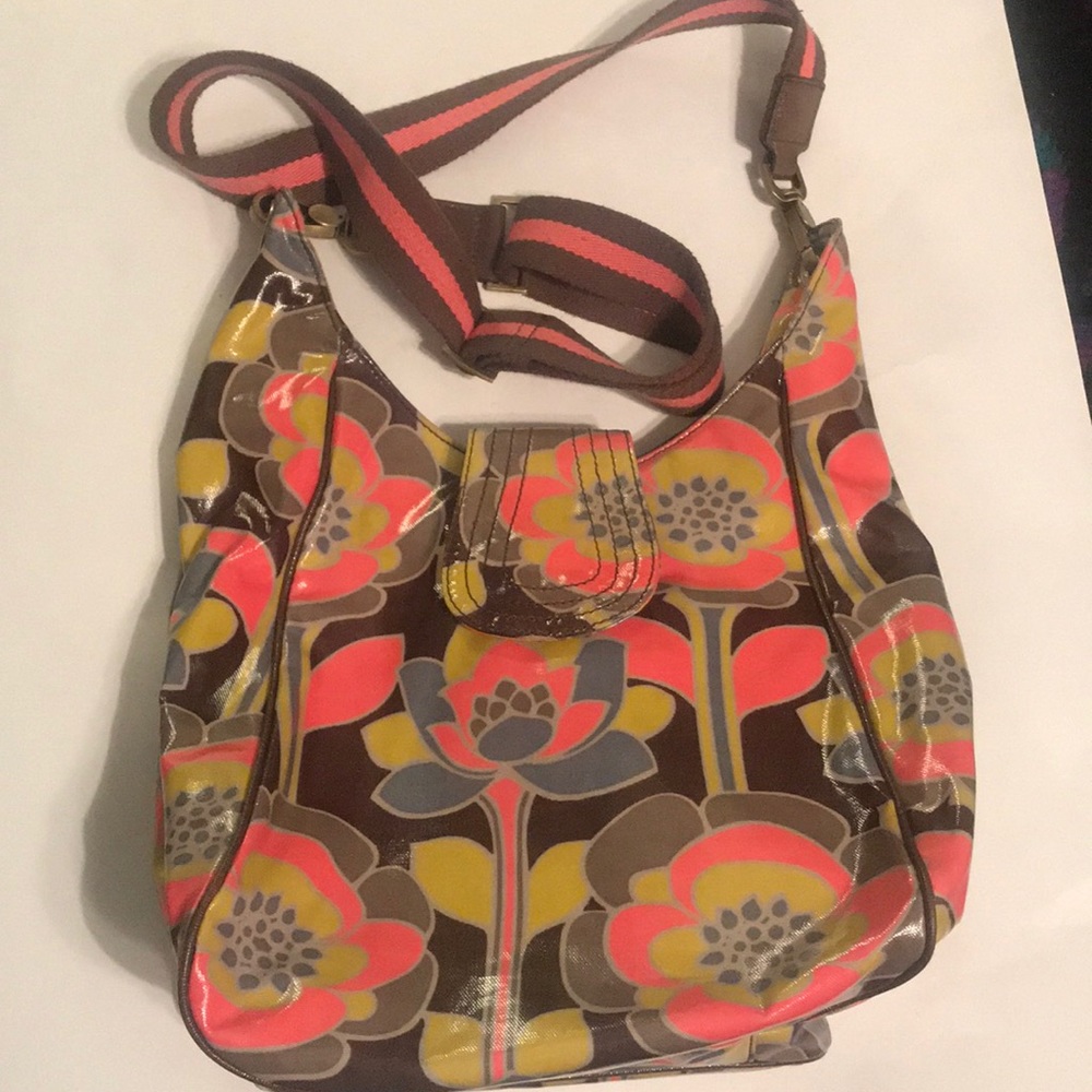 Boden cross body waxed canvas bag - fun!